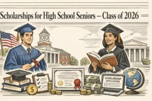 Students applying for high school scholarship program